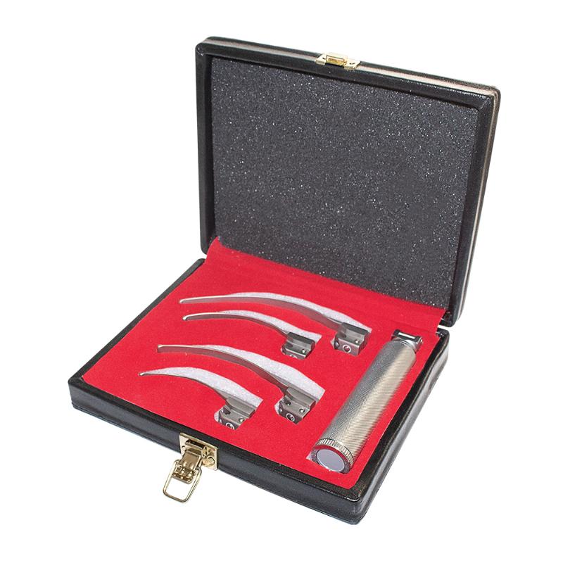 Набір звичайний ларингоскопічний Mc Intosh (з середньою ручкою) , набір з 4 клинків, J-13-151